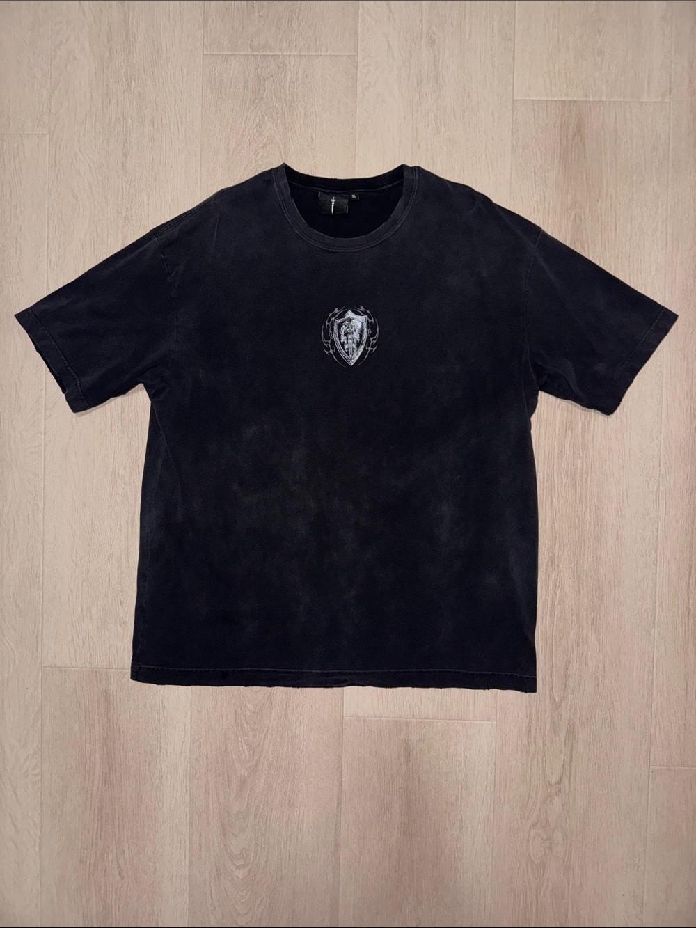Intrepid Athletics Men's Black Graphic Crewneck T-Shirt - Back Graphic